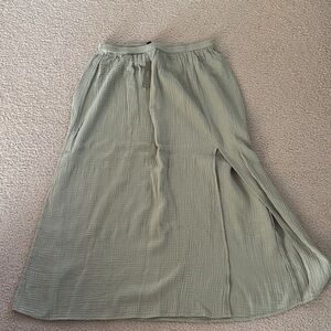 J. Crew Sage Green Maxi Skirt
